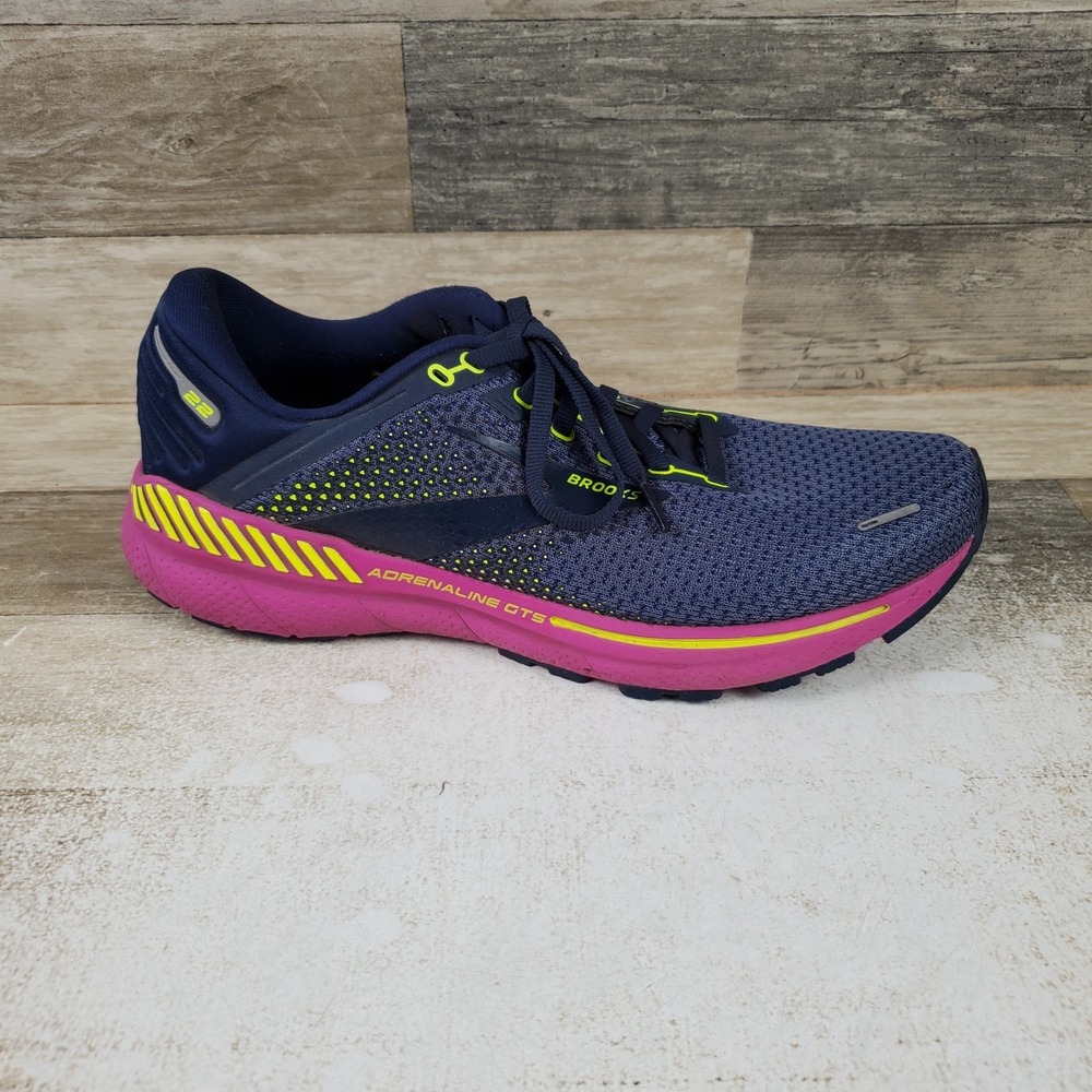 Brooks Adrenaline GTS 22 Womens Shoe Sz 11.5 Nightshadow Viola Nightlife Sneaker